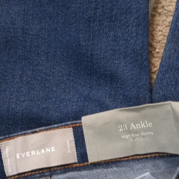 Everlane High Rise Blue Gift Able Ankle Skinny Jean Size 23 - Picture 7 of 7